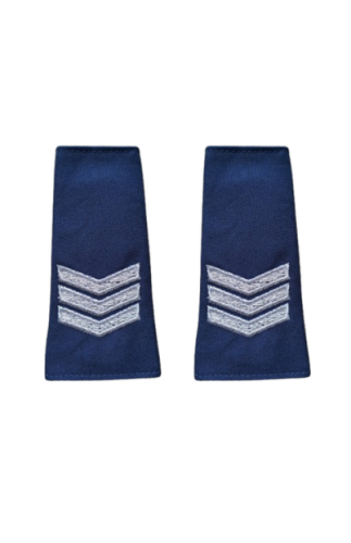 Pagony (pochewki) granatowe Policji - sierżant stabowy