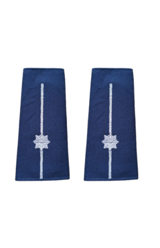 Pagony (pochewki) granatowe Policji - młodszy aspirant