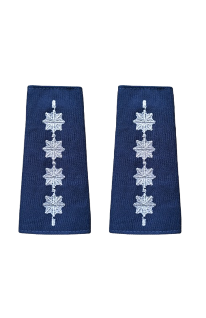 Pagony (pochewki) granatowe Policji - aspirant sztabowy