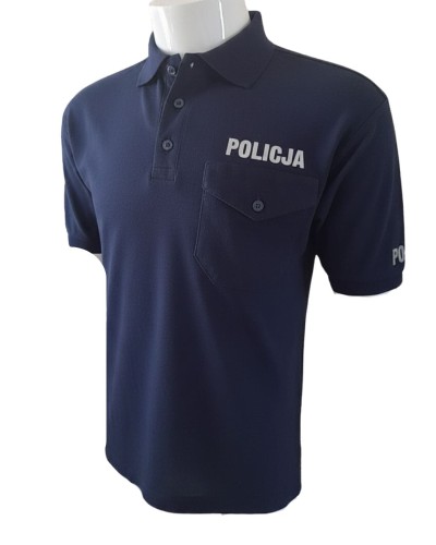 Koszulka polo. Policja. Regulaminowa. Bawełna
