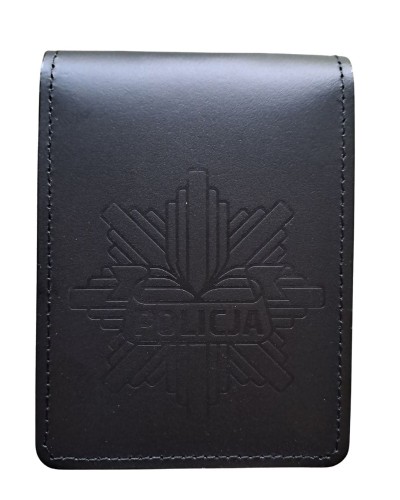 Etui skórzane na legitymację policyjną - gwiazda