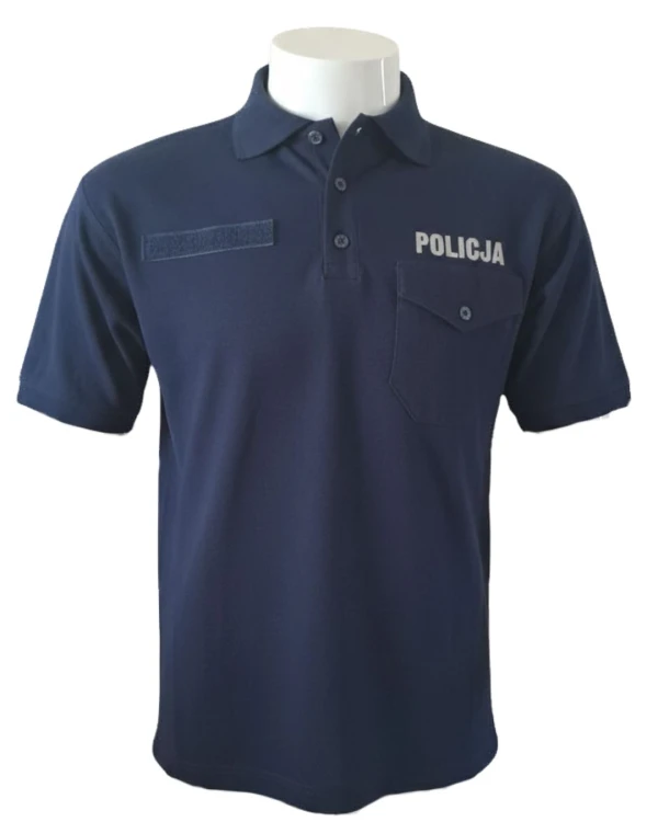 Koszulka policyjna polo PREMIUM. Regulaminowa. Bawełniana