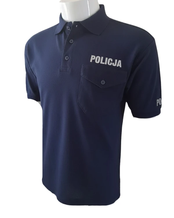 Koszulka policyjna polo PREMIUM. Regulaminowa. Bawełniana