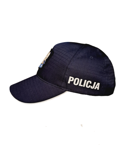 Czapka policyjna służbowa z daszkiem z odblaskami