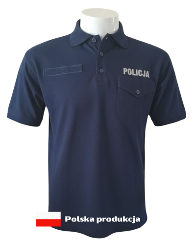 Koszulka policyjna polo PREMIUM. Regulaminowa. Bawełniana