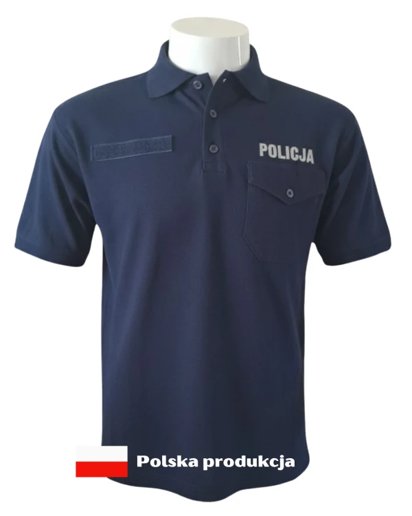 Koszulka policyjna polo PREMIUM. Regulaminowa. Bawełniana